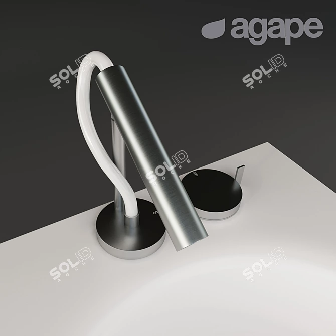 Agape In-Out Washbasin + CEA AST16 + AST20 3D model image 3