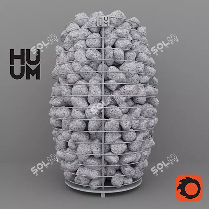 Huum Hive Electric Sauna Oven 3D model image 1