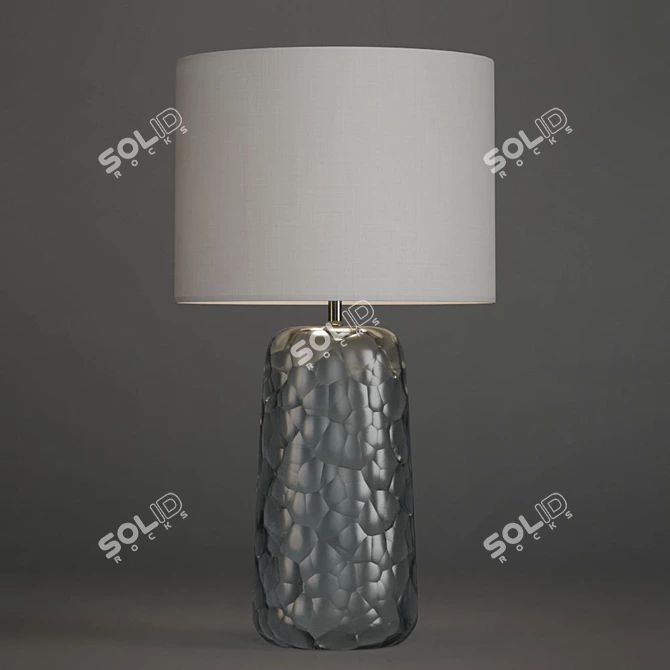 Sleek Frosted Glass Table Lamp 3D model image 1