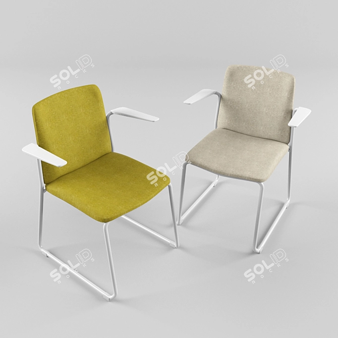 EMA Lightweight Chair by ENEA 3D model image 1