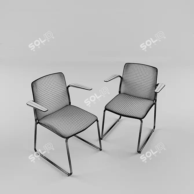 EMA Lightweight Chair by ENEA 3D model image 3