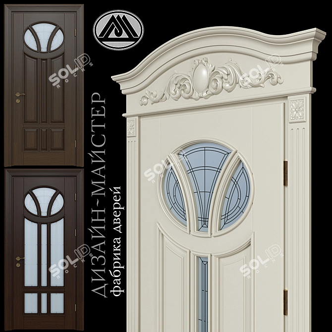 Stained Glass Internal Doors 3D model image 1