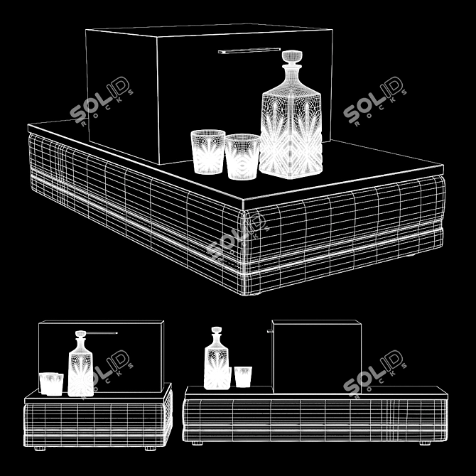 Minimalist Cohen Divider Table 3D model image 2