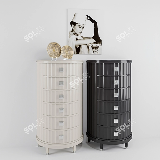 Fly Contemporary Chest of Drawers 3D model image 1
