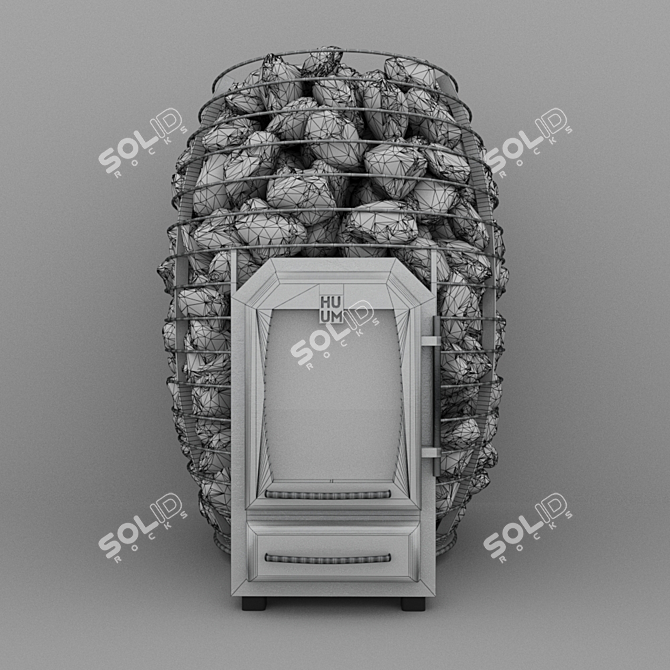 Huum Hive Wood Sauna Stove 3D model image 3