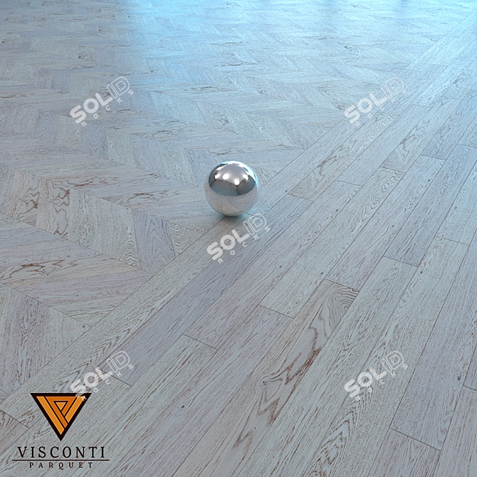 Title: Visconti Parquet Oak Latina Christmas Tree 3D model image 1