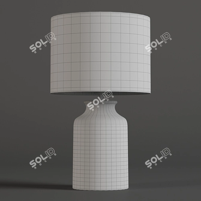Woodcroft Crackle Glaze Table Lamp 3D model image 2
