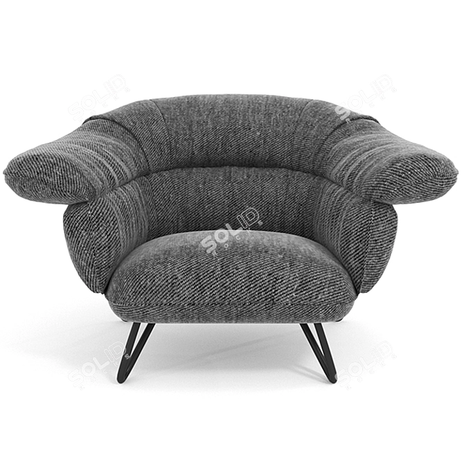 Elevate Armchair Fly: Contemporary Chic and Comfort 3D model image 2