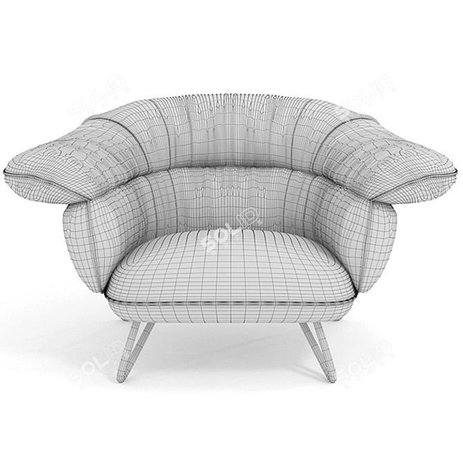 Elevate Armchair Fly: Contemporary Chic and Comfort 3D model image 3