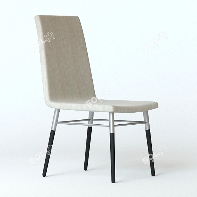 Elegant PREBEN IKEA Chair 3D model image 2