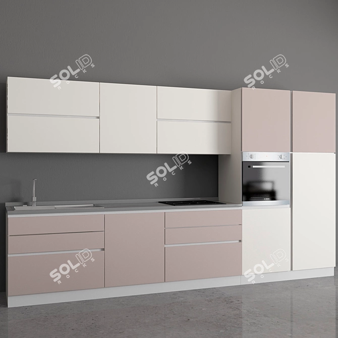 Edelform 3600: Sharon Kitchen Set 3D model image 2