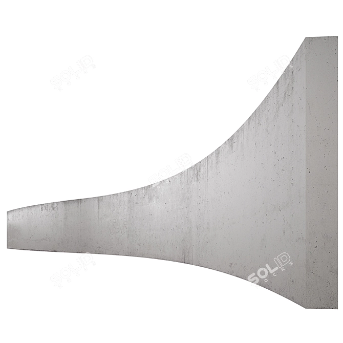 High-Quality 15m Concrete Texture 3D model image 1