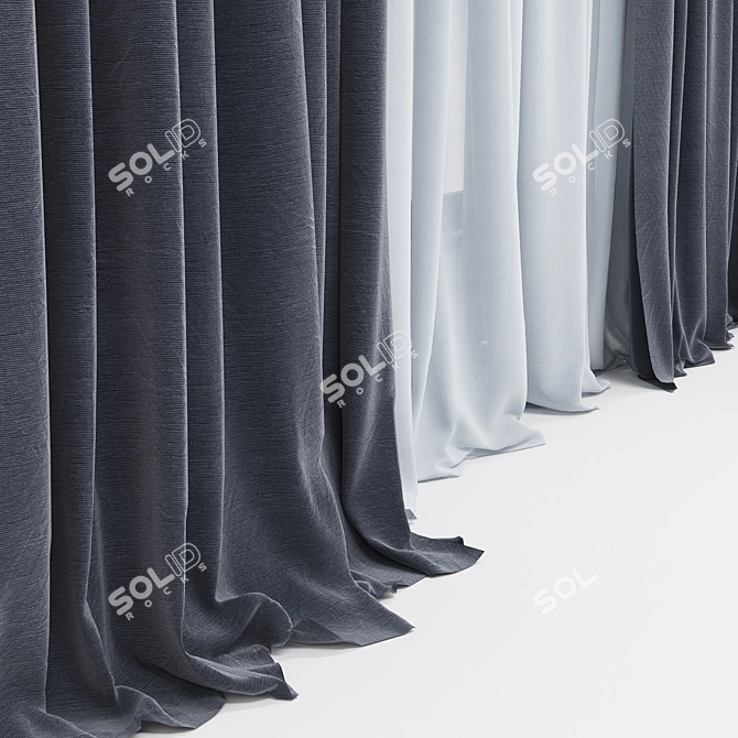 QuadMesh Curtain - Versatile and Stylish 3D model image 2