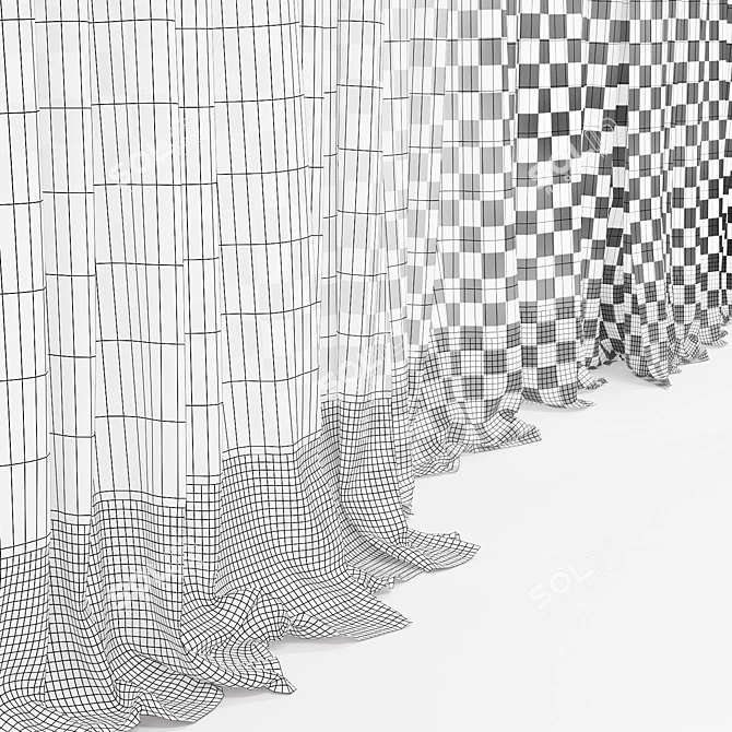 QuadMesh Curtain - Versatile and Stylish 3D model image 3