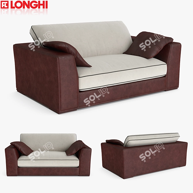Longhi Alfred Modern Sofa 3D model image 1