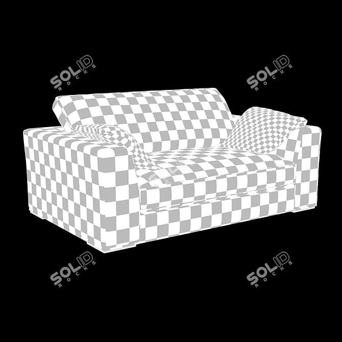 Longhi Alfred Modern Sofa 3D model image 3