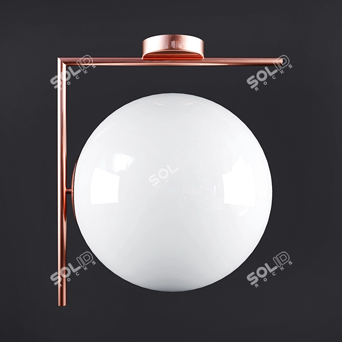 Modern LED Suspension Light - Perfect for Home Living 3D model image 1