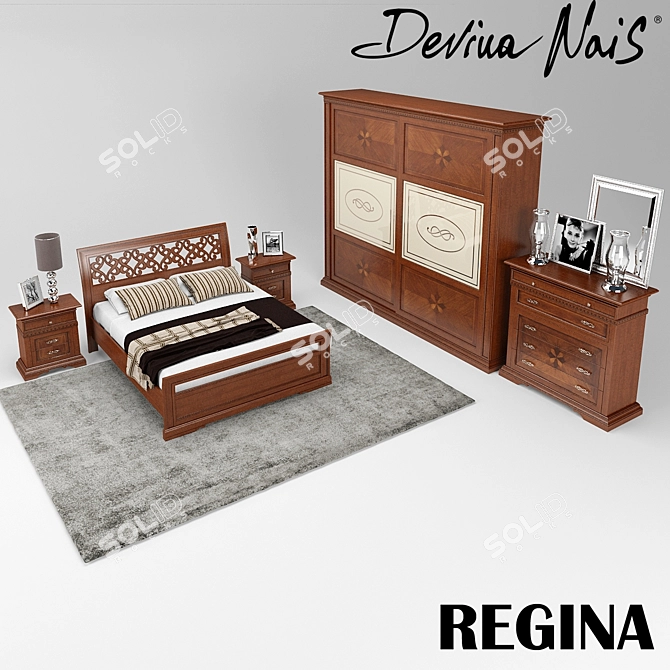 Regina Bedroom Set by Devina Nais 3D model image 1