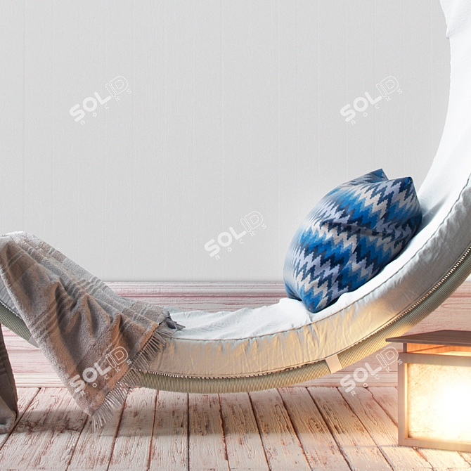 Sunken Bliss Patio Swing 3D model image 2