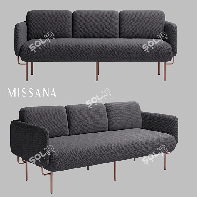 Elegant Alce Chair: Modern Comfort 3D model image 1