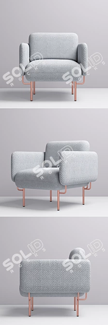 Elegant Alce Chair: Modern Comfort 3D model image 2