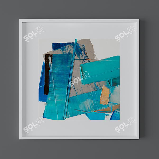 Vibrant Set of Abstract Art 3D model image 3