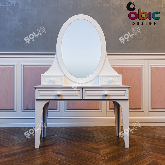 Snow White Dressing Table 3D model image 2