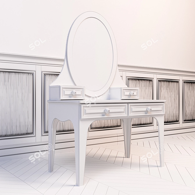 Snow White Dressing Table 3D model image 3