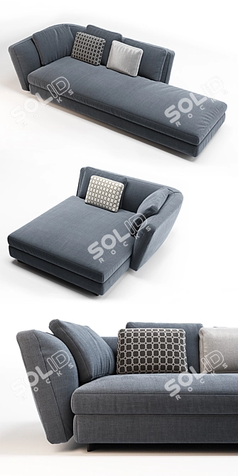 Minotti Seymour Sofa: Luxurious Comfort 3D model image 2