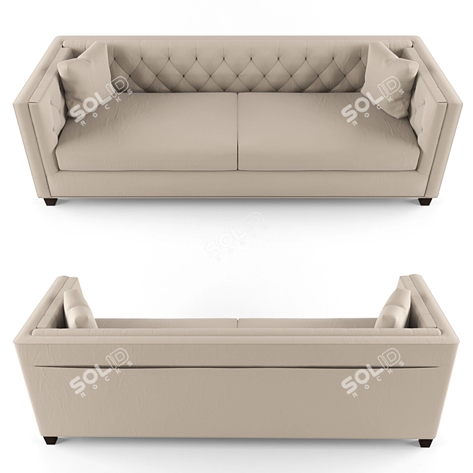 Elegant Windsor Sofa: Timeless Comfort 3D model image 2