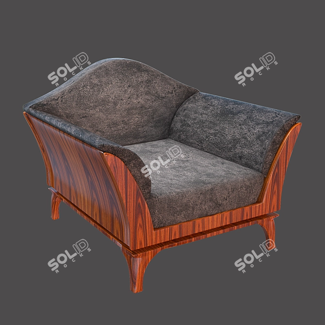 Contemporary Whilshire Chair: Sleek Design & Superior Comfort 3D model image 3