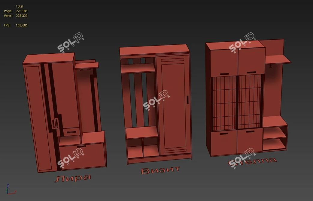 Lira Visit Stella: Stylish Entryway Collection 3D model image 3