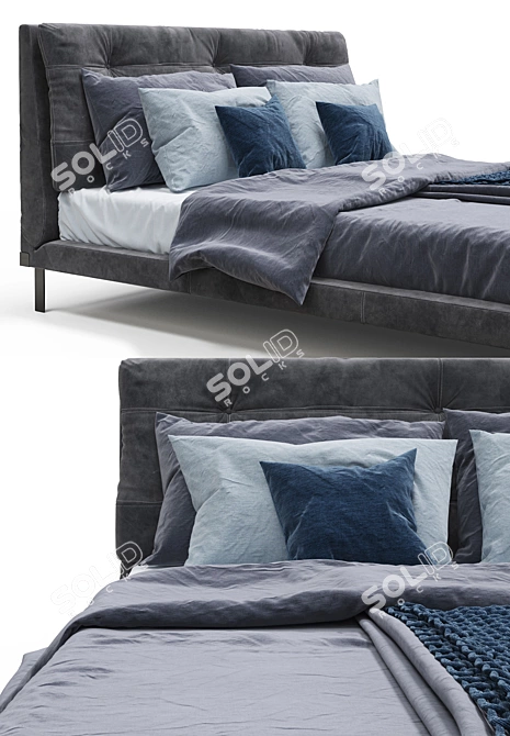 Elegant Baxter Viktor Bed - Russian translation if needed 3D model image 2