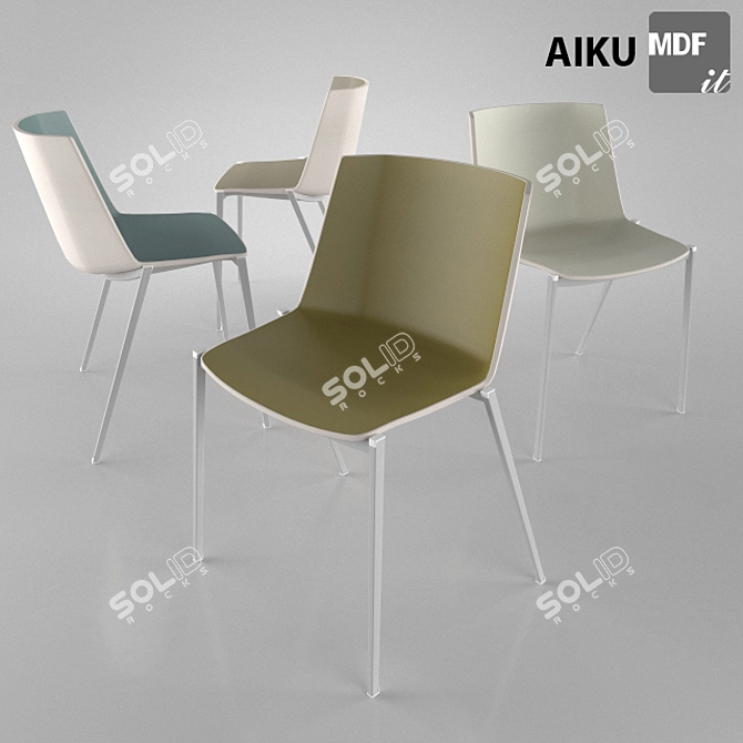 Elegant Aiku Chair: 40 Designs 3D model image 1