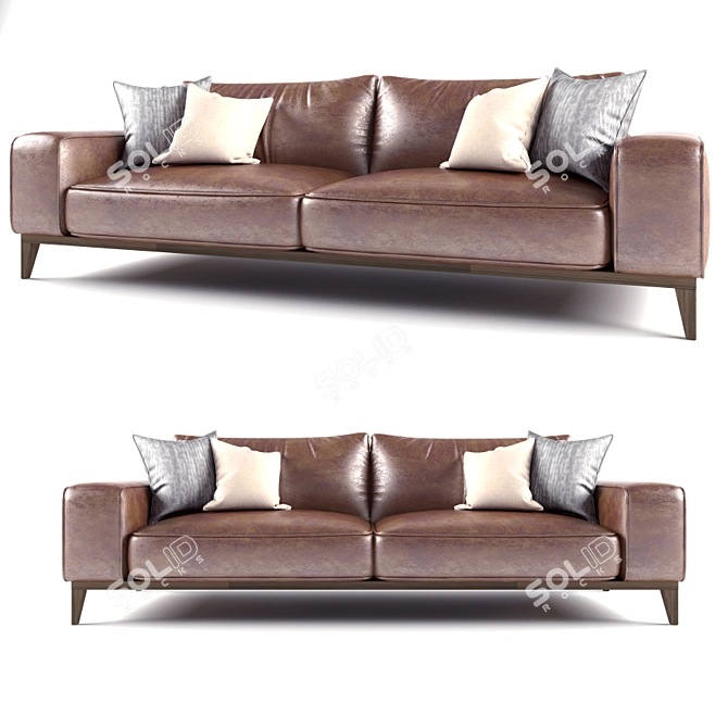 Contemporary Comfort: Modern Sofa 3D model image 1