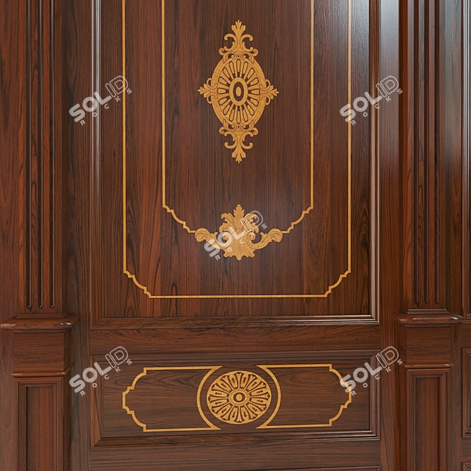 Wood Panels Collection - High-Quality 3D Models 3D model image 2