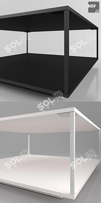 Sleek Grafo Table by MDF ITALIA 3D model image 3