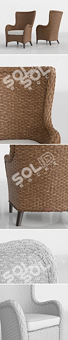 Sanibel Lounge Chair: Stylish Comfort for Relaxation 3D model image 3