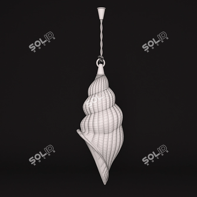 Shell Lamp: Elegant Illumination 3D model image 2