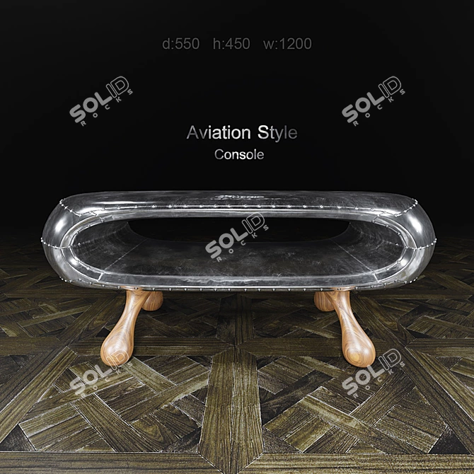 Aviator Fuselage Console 3D model image 1