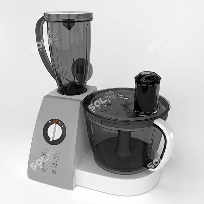 Versatile Food Processor - Simplify Your Kitchen Tasks 3D model image 1