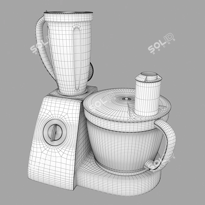 Versatile Food Processor - Simplify Your Kitchen Tasks 3D model image 2