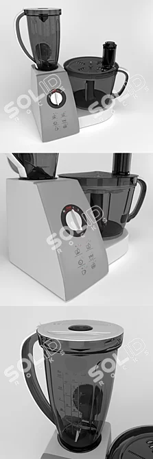 Versatile Food Processor - Simplify Your Kitchen Tasks 3D model image 3