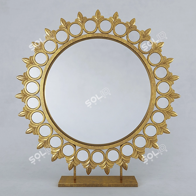 Radiant Reflection: Sun Mirror by Tozai 3D model image 1