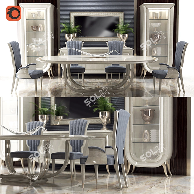 Elegant Redeco Trilogy Set 3D model image 1