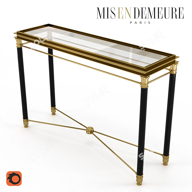 Elegant Faurbourg Console: French Chic for Your Home 3D model image 2