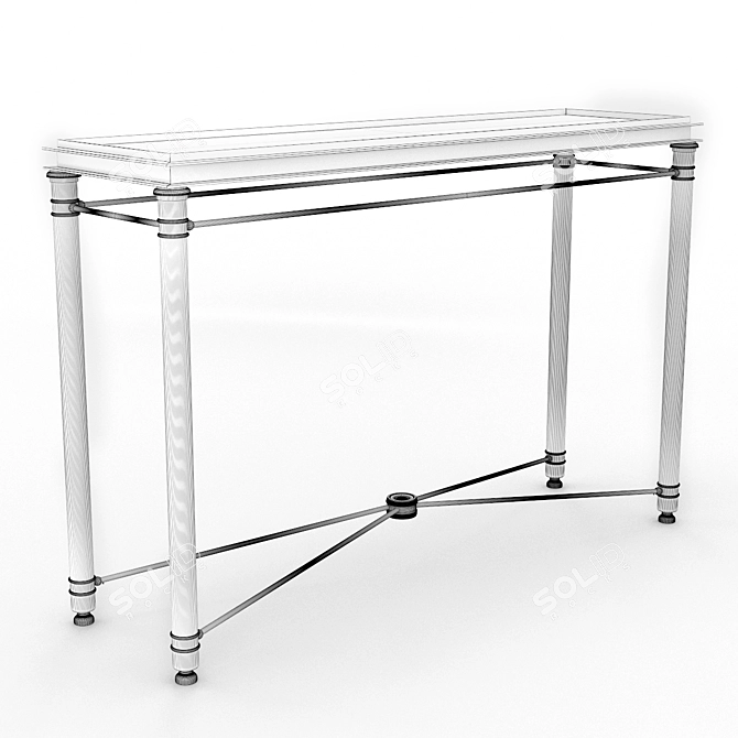 Elegant Faurbourg Console: French Chic for Your Home 3D model image 3