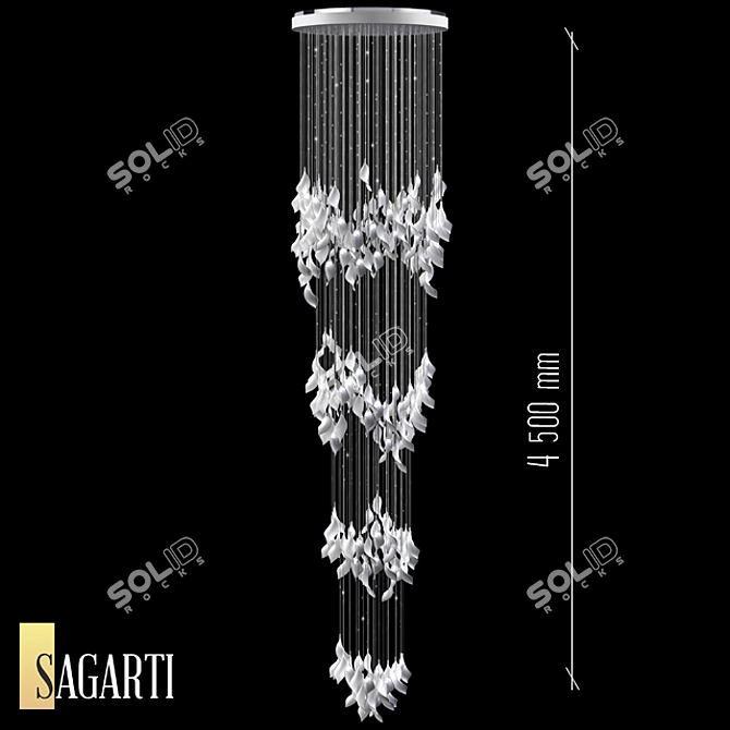 Sagarti Espira Grand Chandelier 3D model image 1