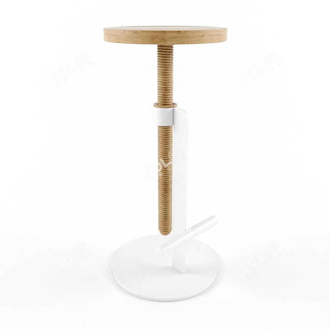 Italian Design Avvitamenti High Stool 3D model image 1