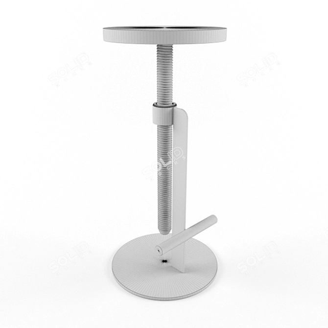 Italian Design Avvitamenti High Stool 3D model image 2